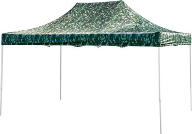 Zelt Festival 30, 3x3 m, Camouflage, Profi, UV-beständige Plane, ohne Wand