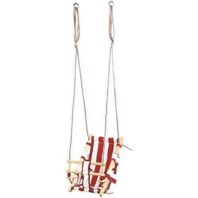Schaukel LEQ FUMIKO, 36x24x45 cm, Kinder, Stoff/Holz, rot
