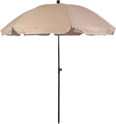Sonnenschirm BETTY, 200 cm, 22/25 mm, mit Gelenk, beige, Strand