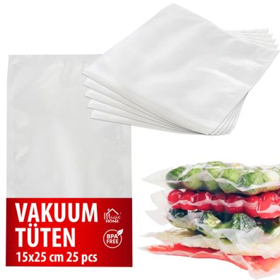 Beutel MagicHome, zum Vakuumieren, 15x25 cm, fur Vakuumiergerate, Packung