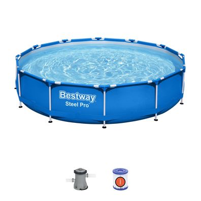 Pool Bestway® Steel Pro™, 56681, Kartuschenfilteranlage, 366x76 cm