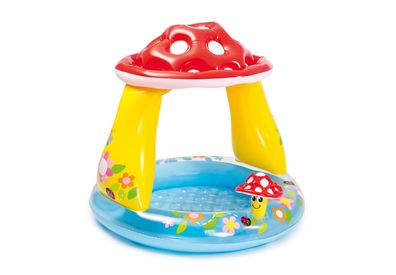 Planschbecken Intex 57114, Mushroom, Kinder, aufblasbar, mit Dach, 102x89