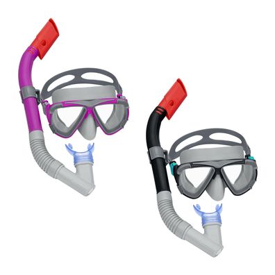 Brille Bestway® 24029, Dominator Snorkel Mask, Farbmix, Schwimm-, Tauch