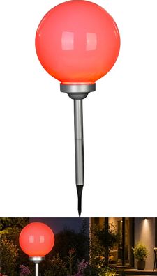 Lampe Strend Pro Rainbow, Solar, 4x farbige LED, 30x73 cm