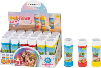 Seifenblasen-Set Strend Pro, mit Spiel, 60 ml, Farbmix, Verkaufsbox 24 Stk