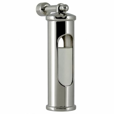 Sturmglas Barometer, Edelstahl poliert, mit Wandhalterung, Höhe 145 mm