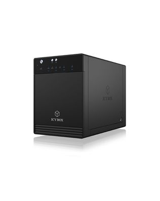 ICY BOX IB-3740-C31, Externes 4-fach Single Mode System für 3,5" SATA I/II/III Festpl