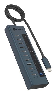 ICY BOX IB-HUB1450-C31, HUB mit 10x USB-C Ports, USB 3.2 Gen 2, 10 Gbit/s, mit 48W Ne