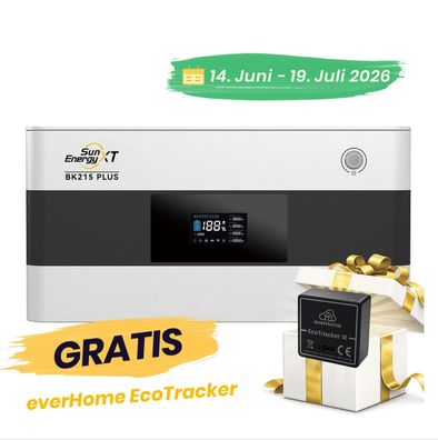 SunEnergyXT BK215 PLUS 2150 Wh Solar PV Speicher für Balkonkraftwerk modular