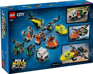 LEGO® City 60505 Kombinationsset mit Flugzeug, Wartungsfahrzeug und Luftkissenboot