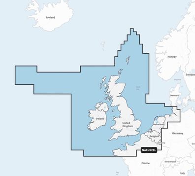 Garmin Navionics Vektor Seekarte LARGE NAEU628L Großbritannien Irland Holland