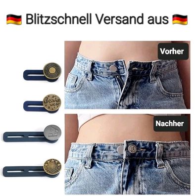 1-2 Stück Jeans Hosenerweiterung Schwangerschaft Jeansknopf Hosenbunderweiterung G