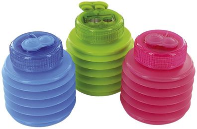 6x KUM 347.00.21 Spitzdose doppelt rund Pop Line - farbig sortiert