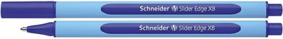 10x Schneider 50-152203 Kugelschreiber Slider Edge - XB, blau