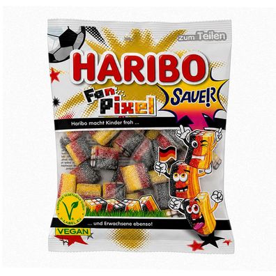 HARIBO WM Fan Pixel Tüte Fruchtgummikonfekt 160g