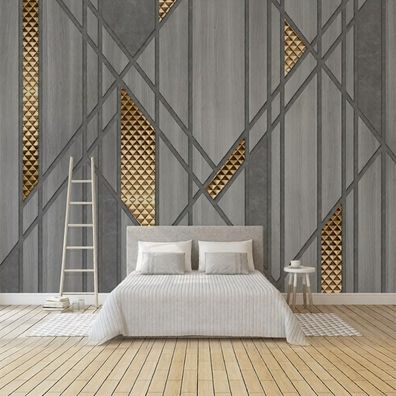 Holzoptik Fototapete 3D Moderne Wanddekoration Skandinavisches Wandbild 5333