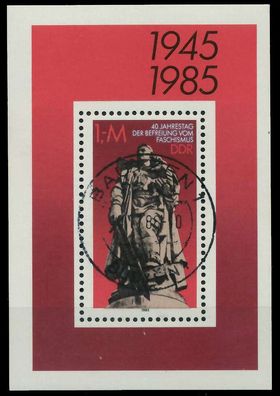 DDR BLOCK Kleinbogen Block 82 gestempelt X09B062