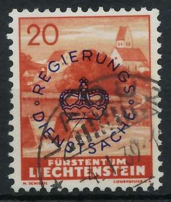 Liechtenstein Dienstmarken 1934 37 Nr 22b gestempelt X142FAE