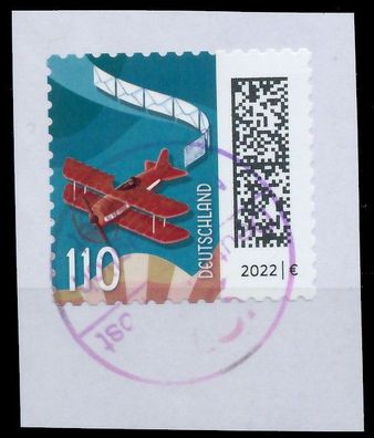 BRD BUND DS WELT DER BRIEFE Nr 3883 gestempelt Briefstück X14C21E