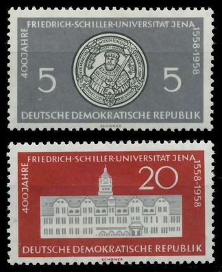 DDR 1958 Nr 647-648 postfrisch SB91F76