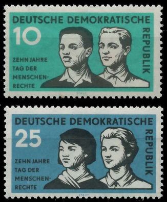 DDR 1958 Nr 669-670 postfrisch SBA066A