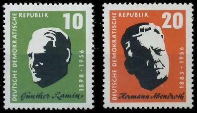 DDR 1957 Nr 604-605 postfrisch SBA095E
