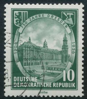 DDR 1956 Nr 524 gestempelt X9658D2