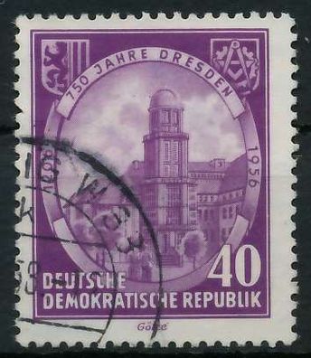 DDR 1956 Nr 526 gestempelt X9658FE