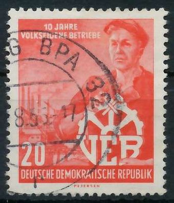 DDR 1956 Nr 527YI gestempelt X9658F6