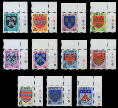 JERSEY 1981 Nr 242A-252A postfrisch ECKE-ORE XAE2772