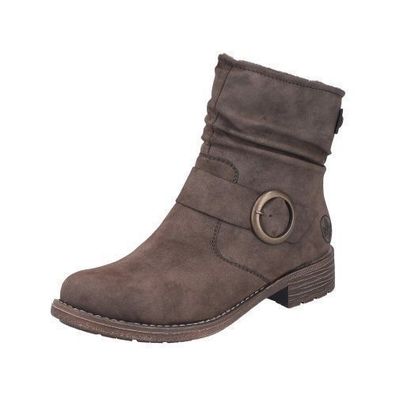 Rieker Biker Boots - Braun Kunstleder