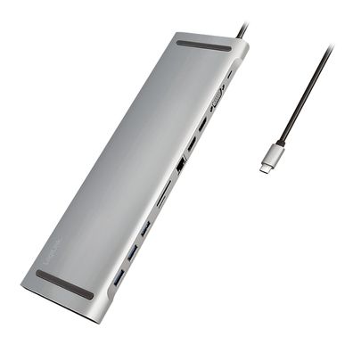 LogiLink Dockingstation - USB-C 3.2 Gen 1 - 2 x HDMI, VGA