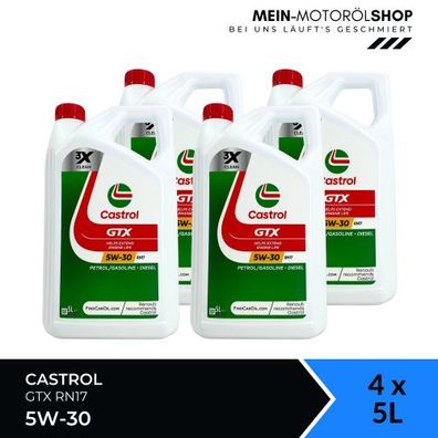 Castrol GTX 5W-30 RN17 4x5 Liter