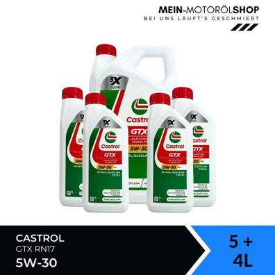 Castrol GTX 5W-30 RN17 5 + 4 Liter