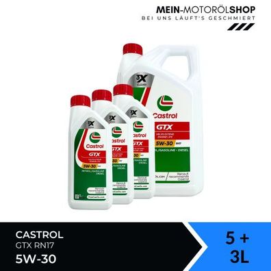 Castrol GTX 5W-30 RN17 5 + 3 Liter