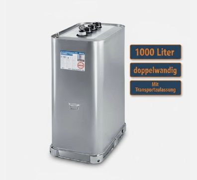 Multitank 1000L doppelwandig - Lagertank für Diesel, Heizöl, Schmieröl