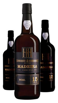 3 x Henriques & Henriques Boal Aged 15 years 20% vol