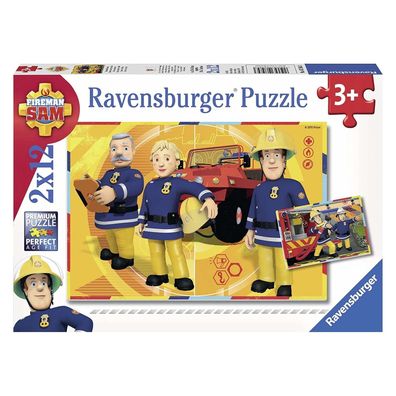 Feuerwehrmann Sam - Puzzle 2x12 Teile Ravensburger Kinderpuzzle