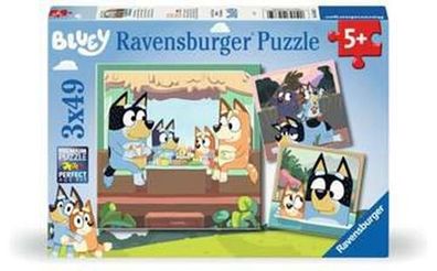 Blueys Abenteuer - Puzzle 3x49 Teile Ravensburger Kinderpuzzle