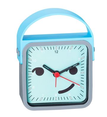 Analoger Kinderwecker | blau-grau | schleichende Sekunde 31818