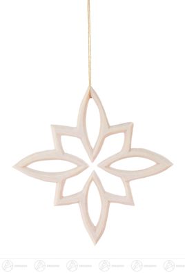 Baumschmuck Behang Stern geschnitzt BxHxT 10 cmx10 cmx0,5 cm NEU Baumbehang