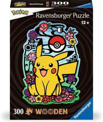 Pokemon Pikachu - Holzpuzzle - 300 Teile Ravensburger Kinderpuzzle