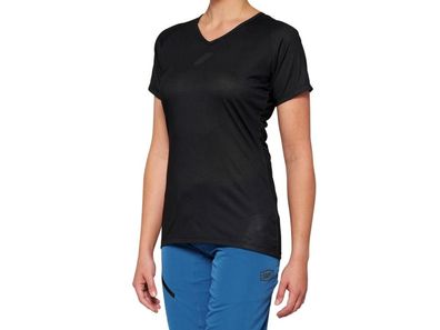 100% Airmatic Womens Short Sleeve Jersey L black - komfortables Trail-Trikot neueste