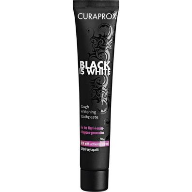 Curaprox black is white Kohlezahnpasta, 90 ml PZN 11372621