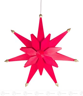 Fensterschmuck Weihnachtsstern dop. rot elektr. Beleuchtung BxHxT 36cmx36cmx10cm
