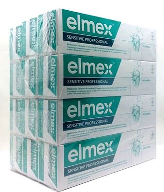 12 x Elmex Sensitive Professional Medizinische Zahnpasta 75ml