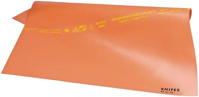 KNIPEX Abdecktuch aus Gummi 500x500 mm 1,0 mm Schutz Elektroarbeiten 98 67 05
