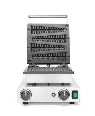 Lollipop-Waffeleisen fér 4 Waffeln 1750W 50 bis 220C Edelstahl