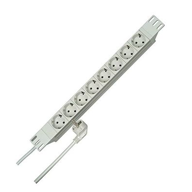 Kopp PROFIversal Steckdosenleiste 8-fach 2m Schutzkontakt 250V 16A
