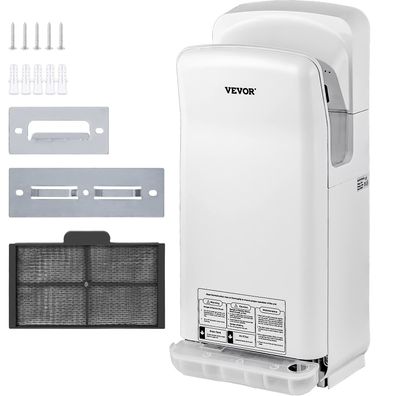Elektrischer Händetrockner 2000 W HEPA Filter 100 m/s Weiß 220 V